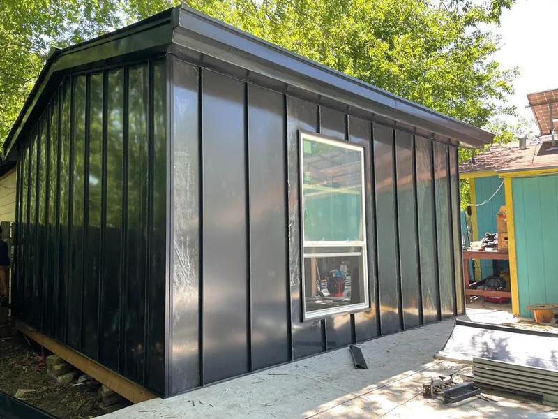 Black standing seam metal wall panels for Metal Roof Installation in Bay Point